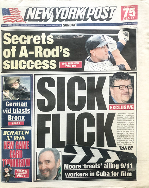 Page Six article featuring Donald Trump and Combover: the Movie