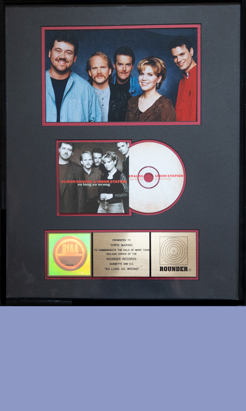 Alison Krauss and Union Station Gold Record